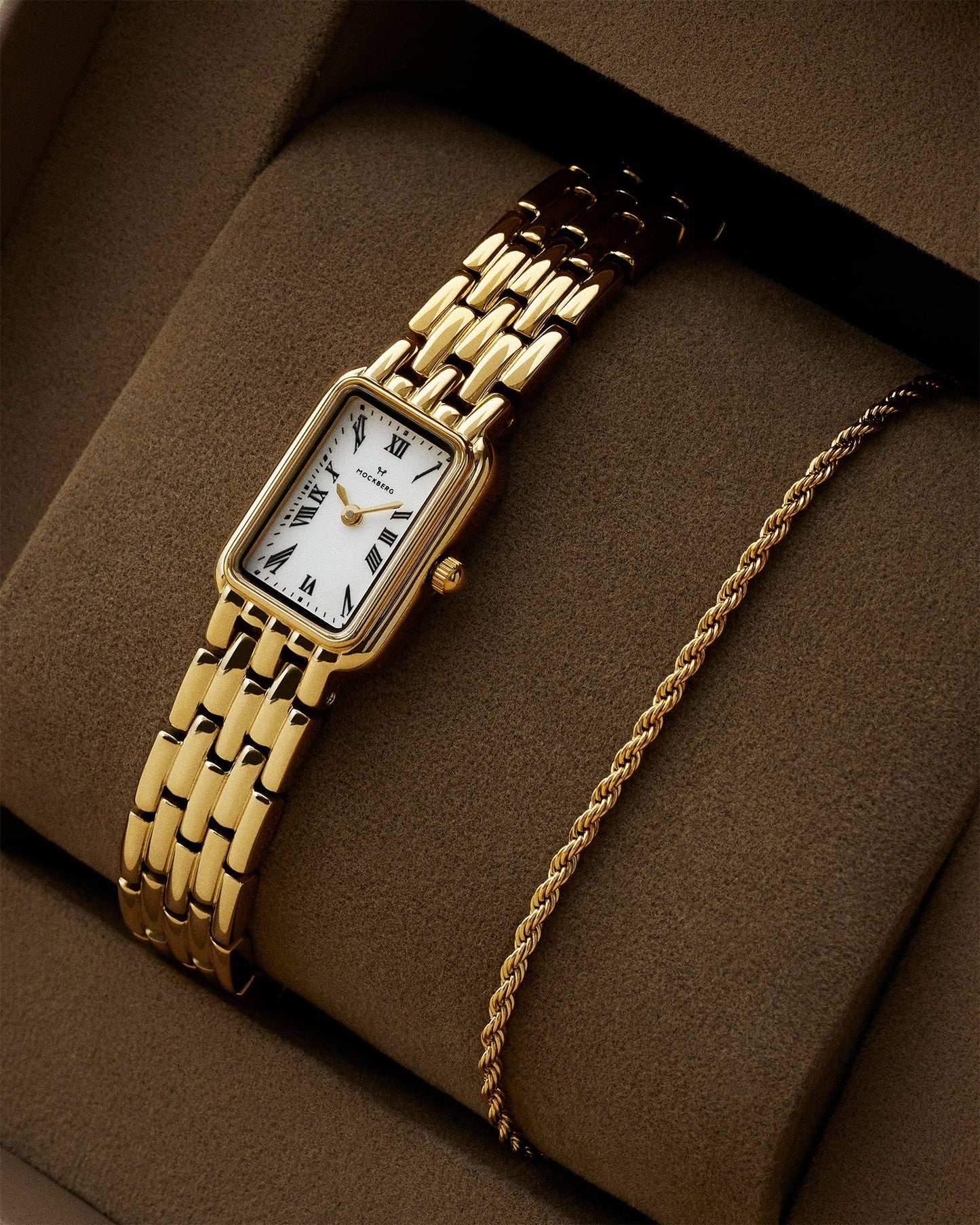 Mockberg Renaissance MB0255 Damen Armbanduhr Gold • Mineralglas • Miyota-Quarzwerk, Bild 7