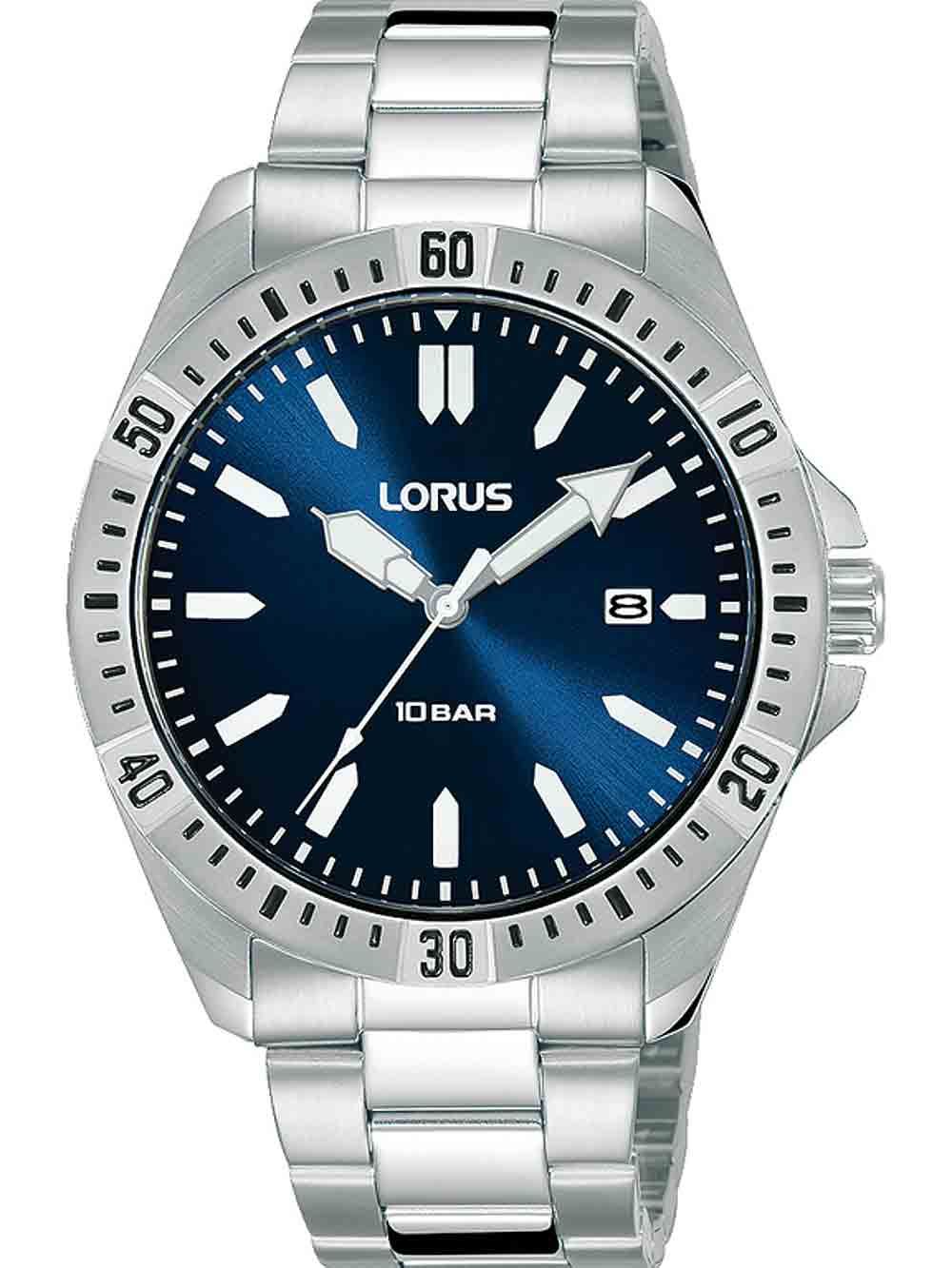 Lorus Sport RH939MX9 Herren Armbanduhr • Blaues Zifferblatt • Mineralglas