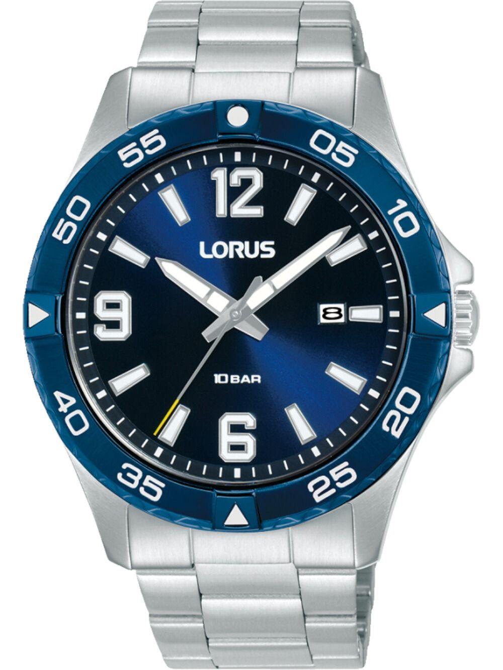 Lorus RH989QX9 Herren Armbanduhr • Mineralglas • Edelstahlarmband