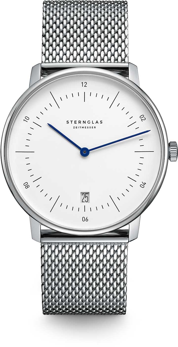Sternglas Naos S01-NA01-MI04 Men's Watch • Sapphire Glass • Bauhaus Design