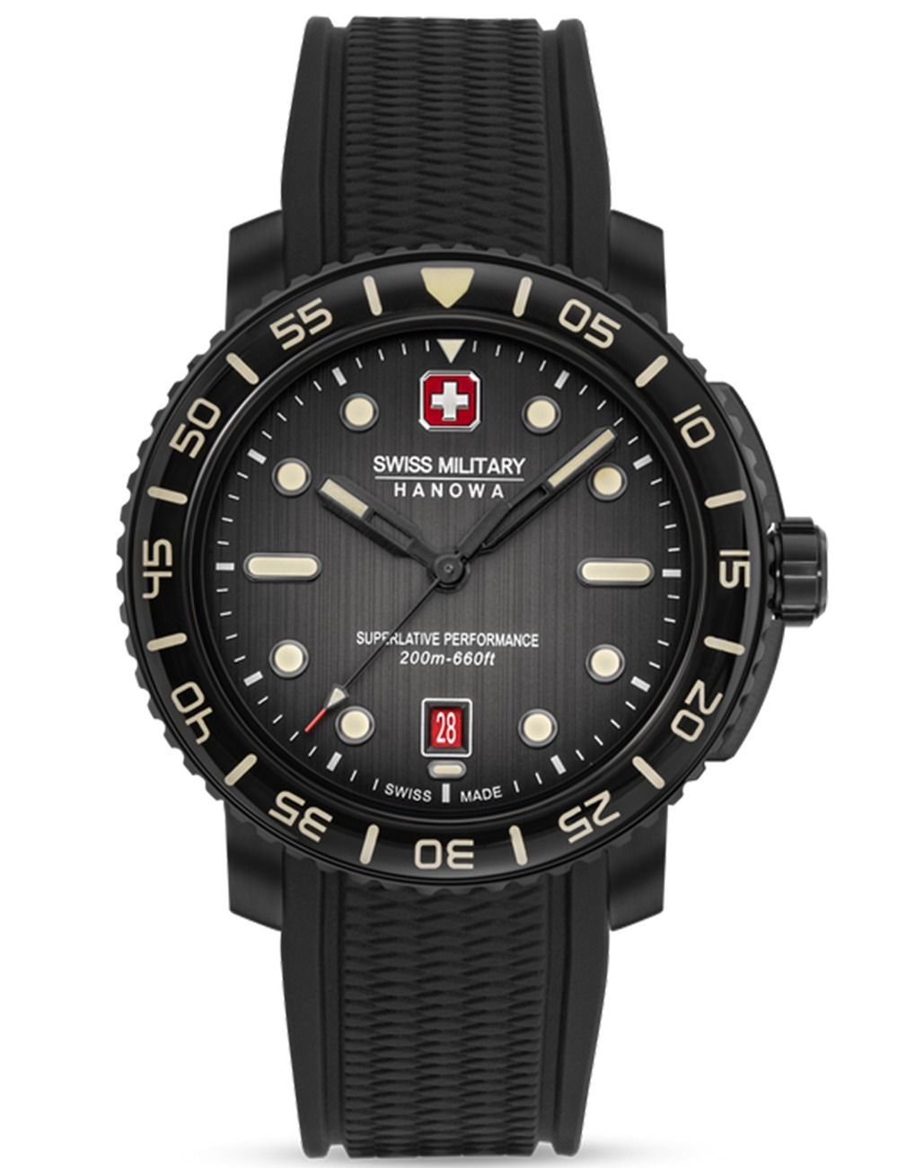 Swiss Military Hanowa Black Marlin SMWGN0001730 Herren • Quarzwerk • 20 ATM Wasserdicht