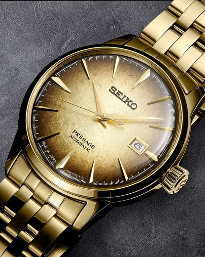 Seiko Presage SRPK48J1 Herrenuhr • Japanische Manufakturqualität • Elegantes Cocktail-Design