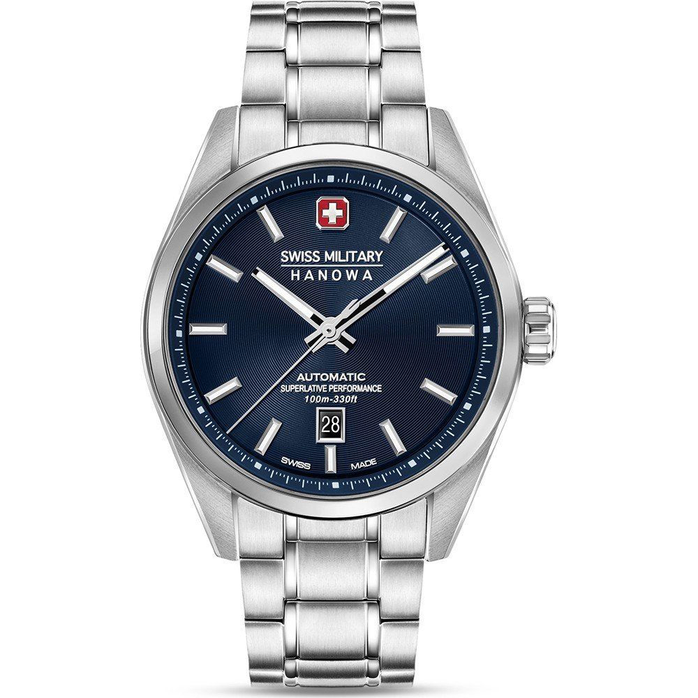 Swiss Military Hanowa Land Majestic Pioneer SMWGL0006202 Herren • Edelstahlgehäuse • Robuste Felduhren-Ästhetik