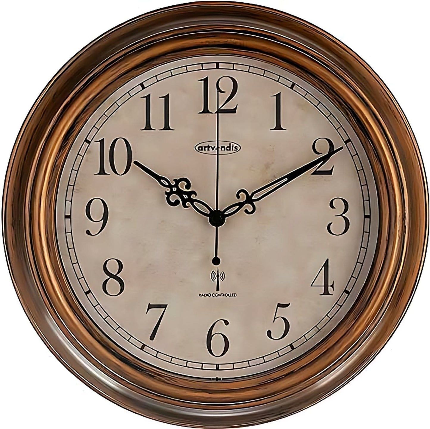 Artvendis 5575B Wanduhr Gartenuhr Funkwanduhr