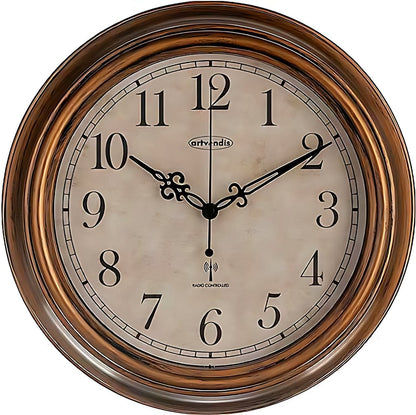 Artvendis 5575B Wanduhr Gartenuhr Funkwanduhr