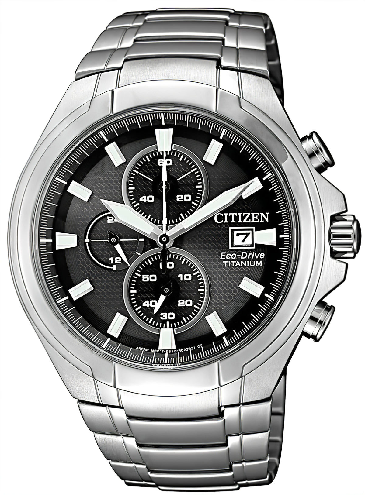 Citizen Herrenuhr mit Chronographen-Design, silberfarbenes Edelstahlband und Zifferblatt