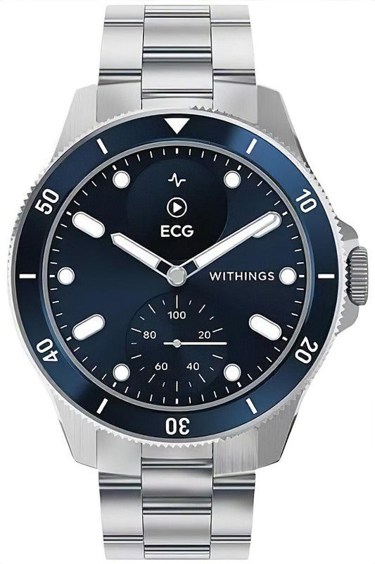 Withings Nova WITHINGS-SCANWATCH Uhr • Klinisch validiertes EKG • Stilvolles Saphirglas