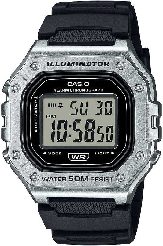 Casio Collection W-218HM-7AVEF Herrenuhr • 7 Jahre Batterie • LED Light
