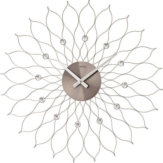 AMS Wall Clock 50x50x5 cm Metal • Modern Design • Precise Quartz Movement