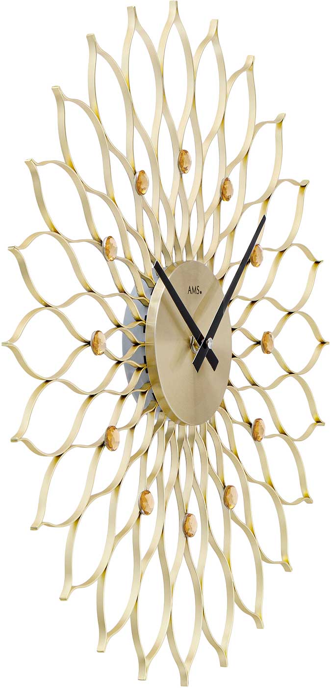 AMS Wanduhr Metall • Präzise Zeitanzeige • Modernes Design