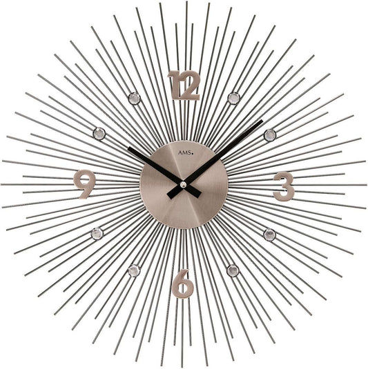 AMS Wall Clock 50x50x5 cm Metal • Quartz Movement • Modern Design