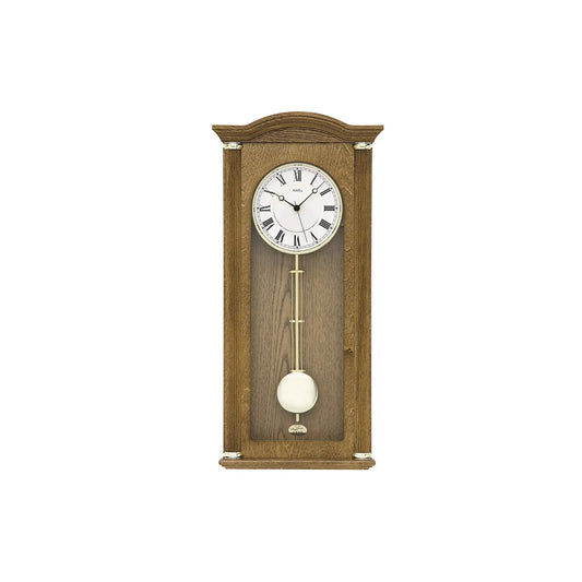AMS W7014/4 Wanduhr Eiche • Westminster/Bim-Bam Schlagwerk • Quarz-Pendelwerk