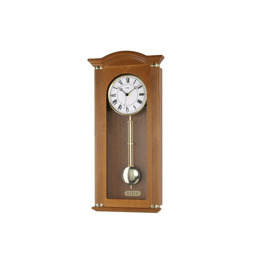 AMS W7014/9 Wanduhr Kirschbaum • Westminster/Bim-Bam Schlagwerk • Quarz-Pendelwerk
