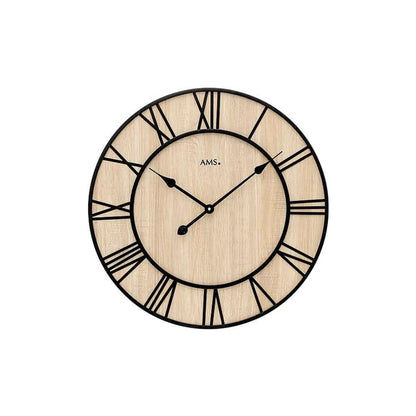 AMS W9649 Wanduhr Sonoma • Quarzwerk • Metall-Zifferblatt