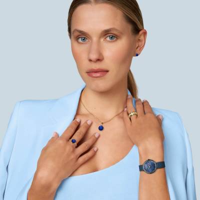 Bering Classic 18132-399 Damenuhr Blau • Saphirglas • Milanaise-Armband, Bild 3