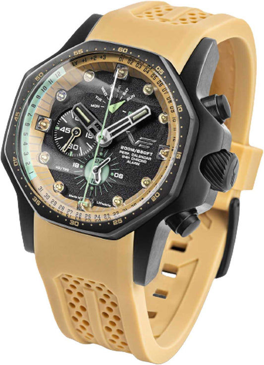 Vostok Europe Atomic Age YM86-640C697 Herrenuhr • Tritium (GTLS) • Ewiger Kalender