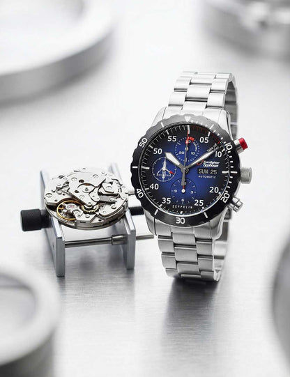 Zeppelin Eurofighter Typhoon 7218M-3 Herrenuhr Blau • Automatikwerk • Limited Edition, Bild 2