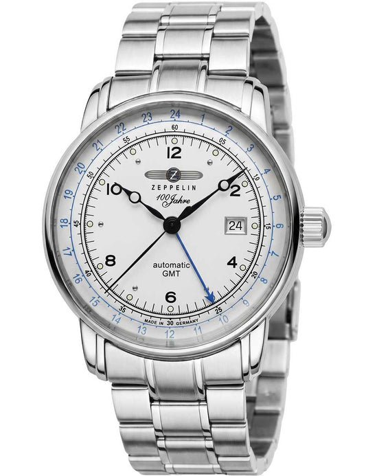 Zeppelin 100 Jahre Zeppelin 8666MB1 Herrenuhr Silber • Automatikwerk • Saphirglas