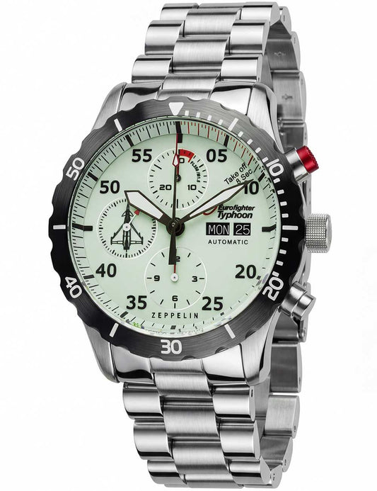 Zeppelin Eurofighter Typhoon 7218M-5 Herrenuhr Schwarz • Automatikwerk • Limited Edition