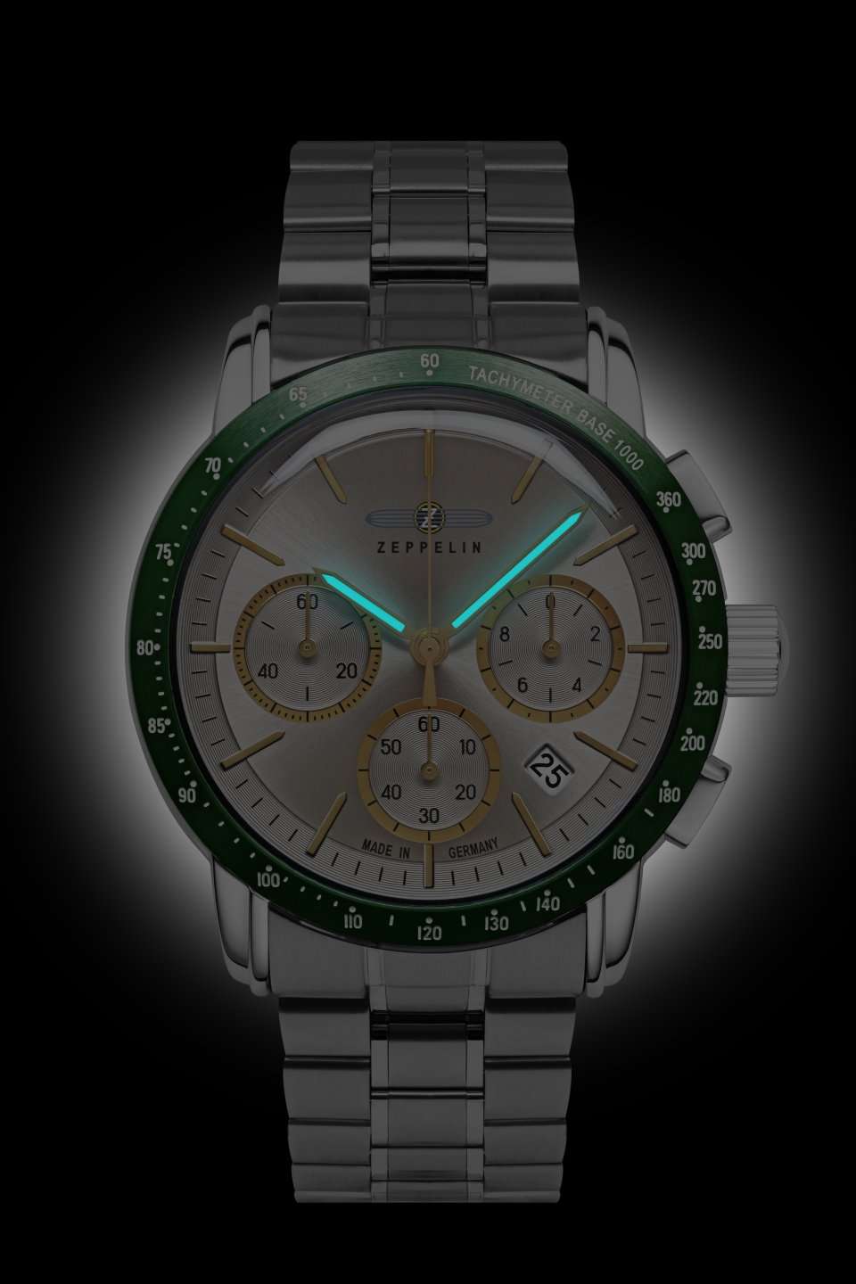 Zeppelin New York 8878MB-5 Herrenuhr Bicolor • Chronograph Miyota 6S20 • Mineralglas K1, Bild 2