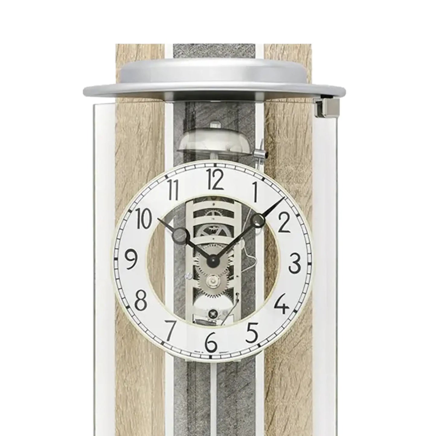 Zegar ścienny AMS Regulator R2715, dąb Sonoma • 8-dniowy mechanizm z biciem • szkło mineralne