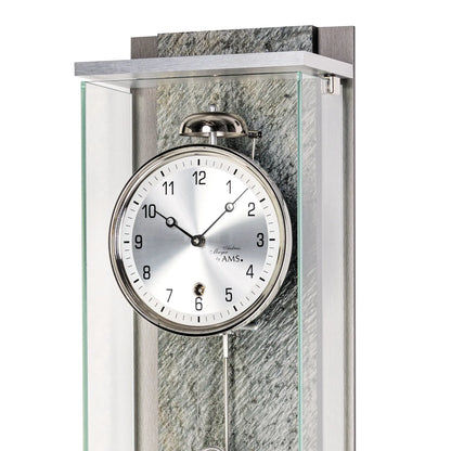 Zegar ścienny AMS Seilzug Regulator R2725 antracytowy • mechanizm 8-dniowy • szkło mineralne
