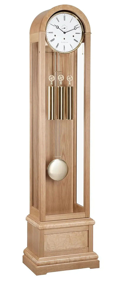 Horloge de parquet Hermle 193x52x32 cm Bois • Mélodie Westminster • Arrêt nocturne automatique