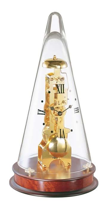 Pendule à poser Hermle 35x18 cm bois • Mouvement de précision allemand • Sonnerie fine des heures