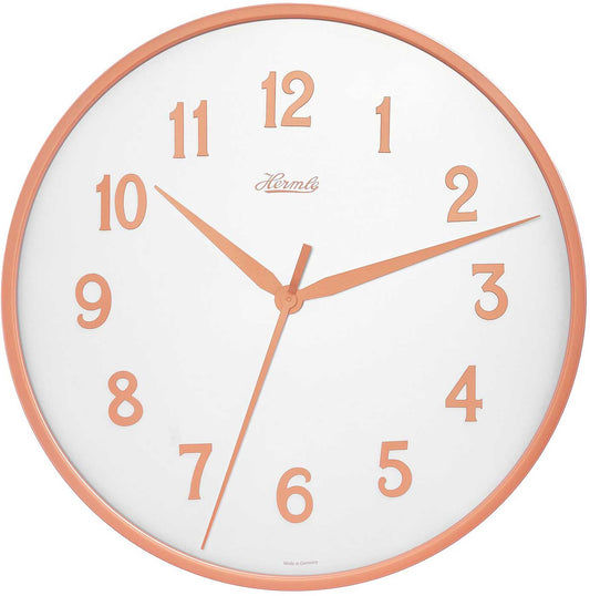 Horloge murale Hermle 40 cm Ø métal • Mouvement à quartz • Silencieux