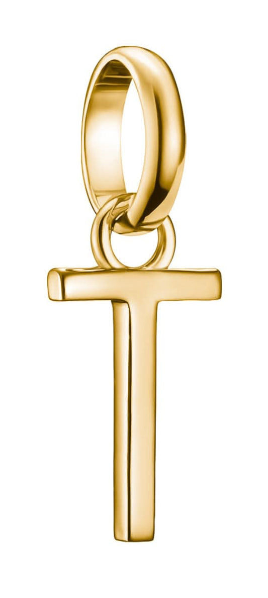 Zawieszka typu charm Thomas Sabo litera T Connect, pozłacana