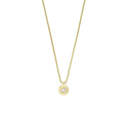 Halskette aus Edelstahl - Arctic Flowers Gold glänzend - BERING Modell: 465-259-450