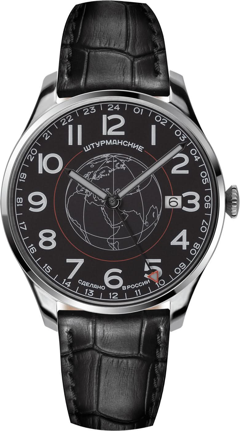 Montre Homme Sturmanskie Sputnik GMT 51524-1071665 • Mouvement à quartz précis • Fonction GMT