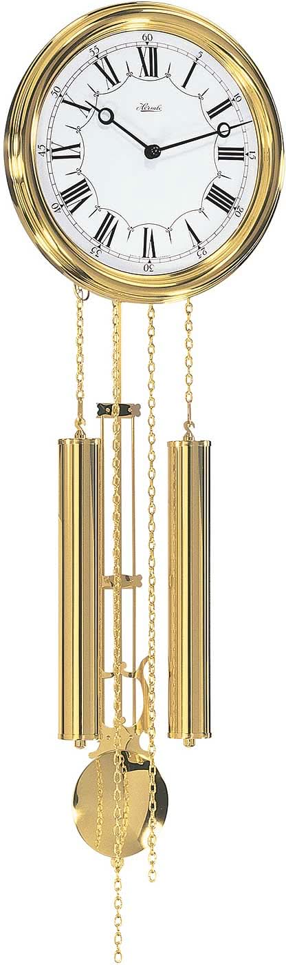 Horloge murale Hermle 68,58x22,86x10,16 cm laiton • Mouvement à quartz allemand • Mélodies Westminster & Bim Bam