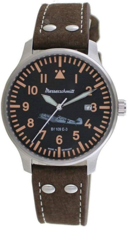 Messerschmitt BF109E BF109E-3-A Herrenuhr • Made in Germany • Pilot