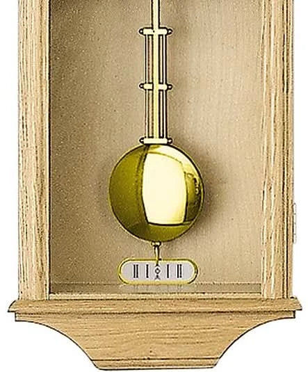 Horloge murale AMS 53x27x13 cm bois • Mécanique • Gong circulaire