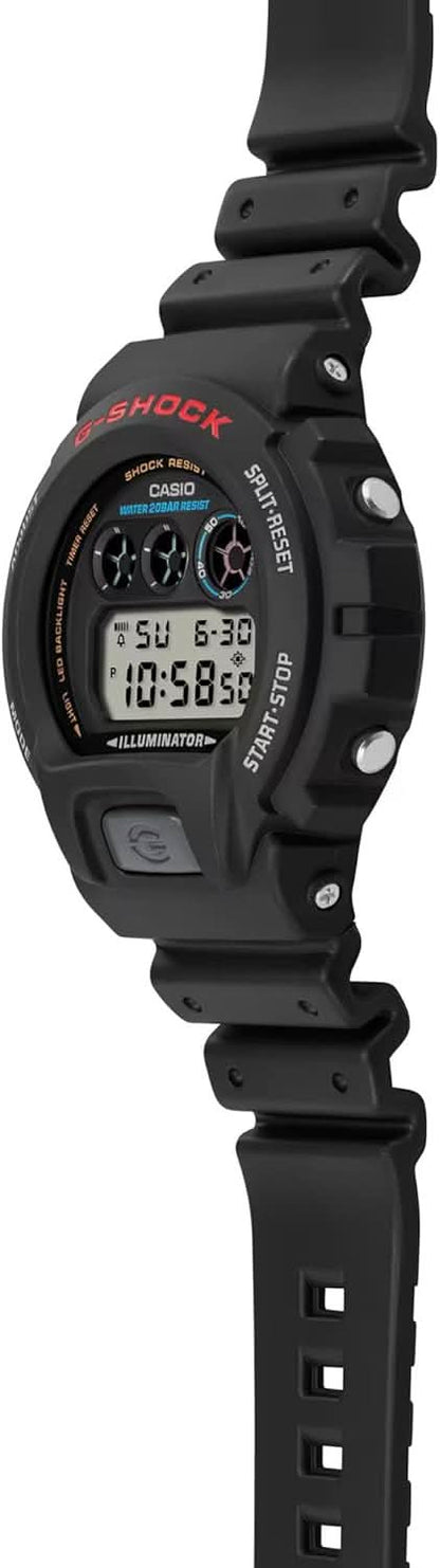 Zegarek cyfrowy Casio G-Shock, czarna koperta z tworzywa sztucznego i pasek na nadgarstku