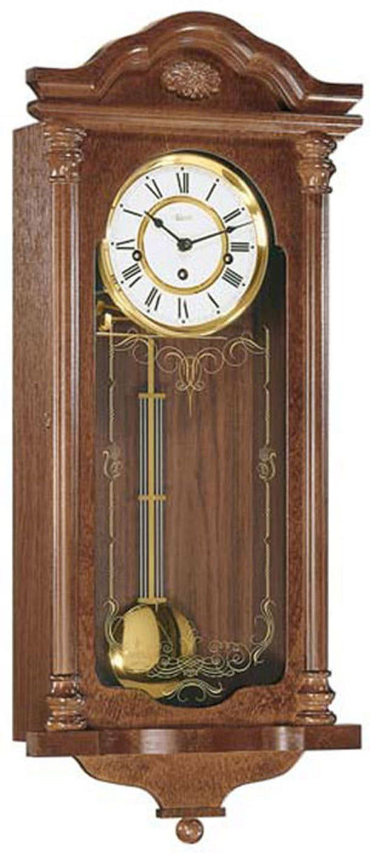 Horloge murale Hermle 68x29x11 cm bois • Mélodie Westminster • Arrêt nocturne automatique