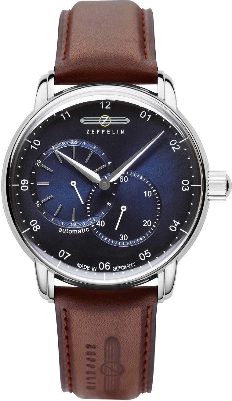 Montre pour homme Zeppelin New Captain's Line 8662-3 • Mouvement automatique • Verre minéral robuste