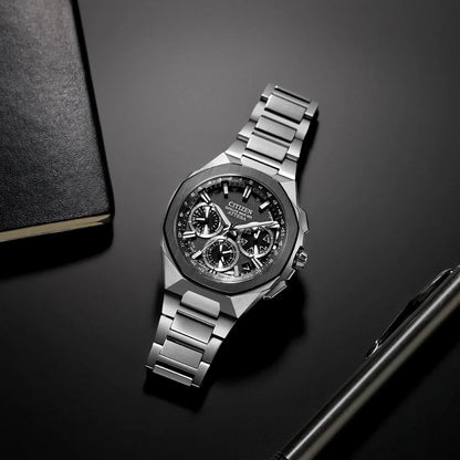 Citizen CC4104-53E Herrenuhr • Satellite Wave GPS • Super Titanium