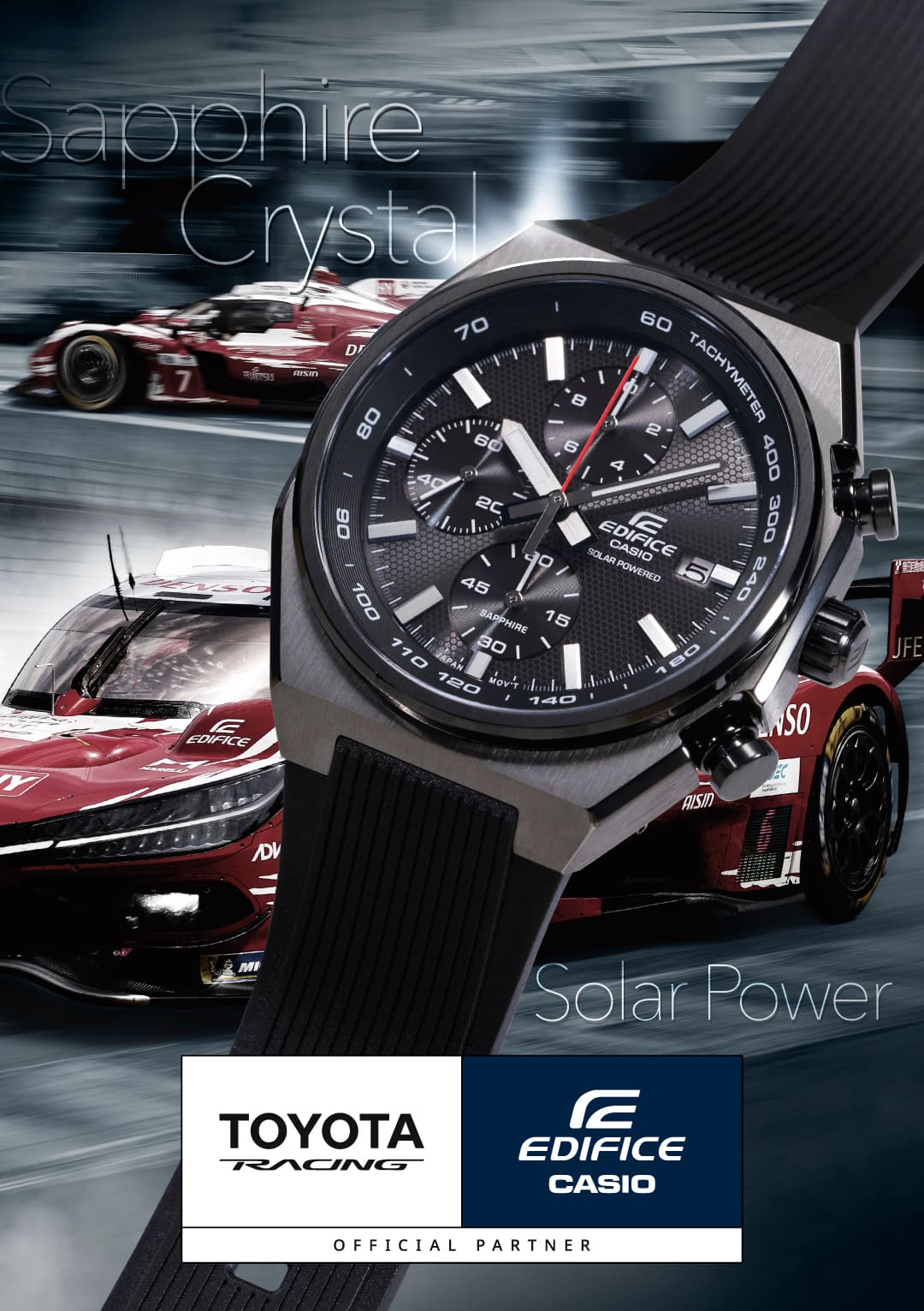 Casio Edifice EFS-S660PB-1AEF Herren Chronograph Solar Schwarz • Saphirglas • 10 bar wasserdicht, Bild 3