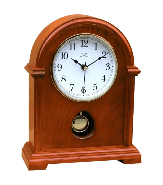 JVD HS13.3 Tischuhr Braun • Analoges Quarzwerk • Holzgehäuse