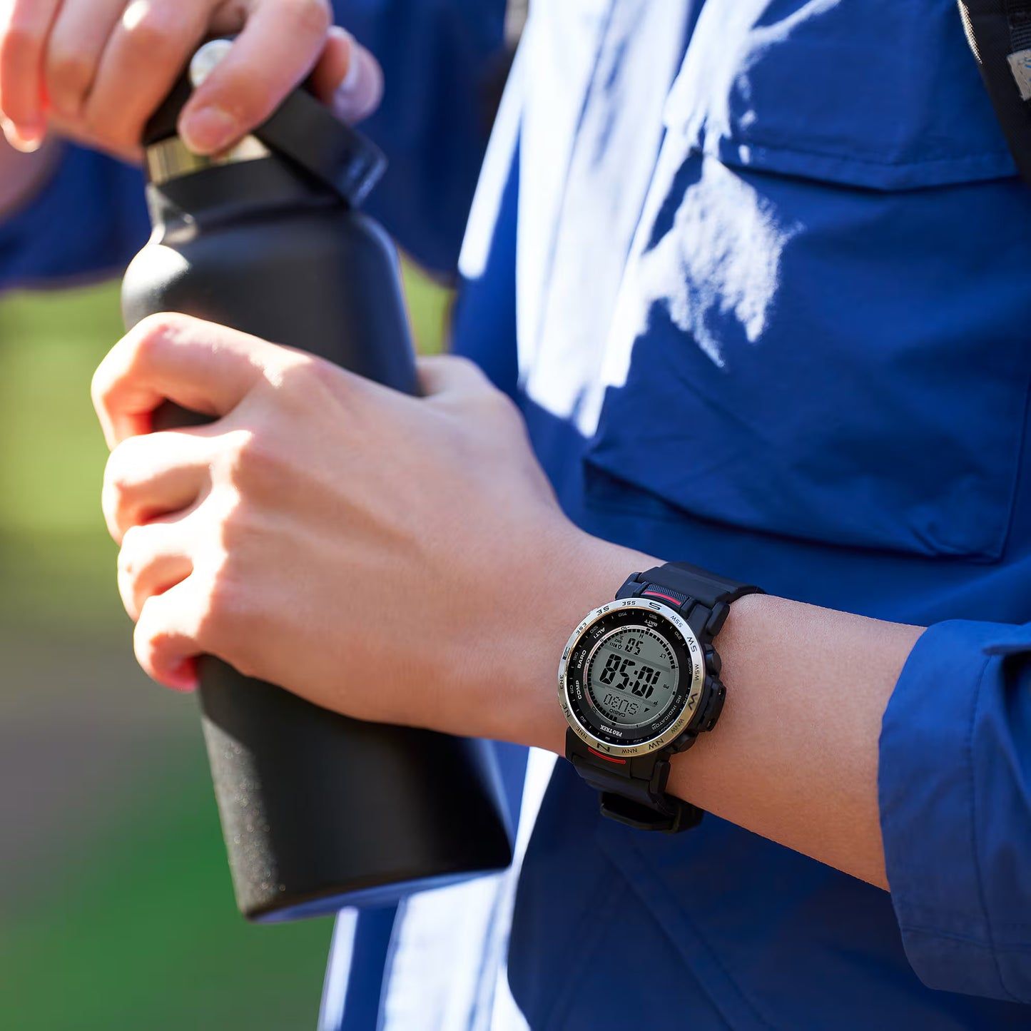 Zegarek męski Casio Pro Trek PRW-35-1AER • Tough Solar • Funkcje smart
