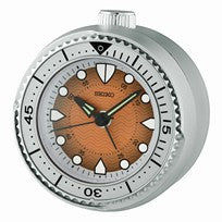 Seiko QHE207T Zegar stołowy Srebrny • Cicha wskazówka sekundowa Sweep • Obrotowa luneta