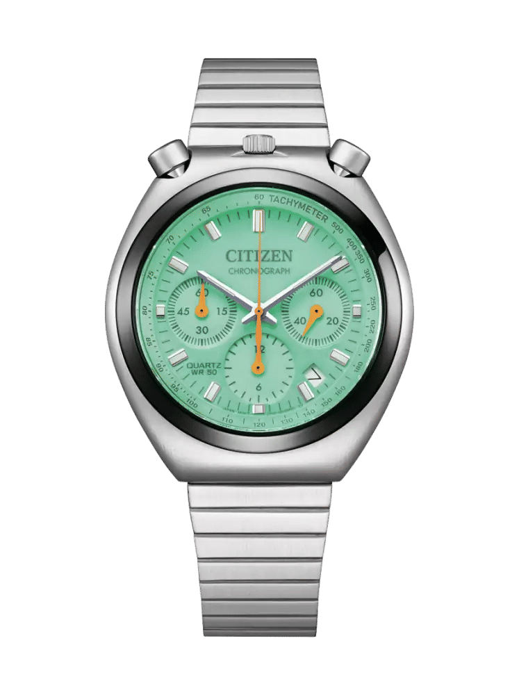 Citizen Analog Chronograph AN3660-73X zegarek męski srebrny • funkcja chronografu • bransoleta stalowa