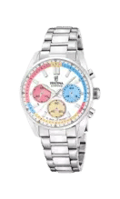 Festina Boyfriend F20753/5 Unisex Armbanduhr Silber • Chronograph • Mineralglas, Bild 8