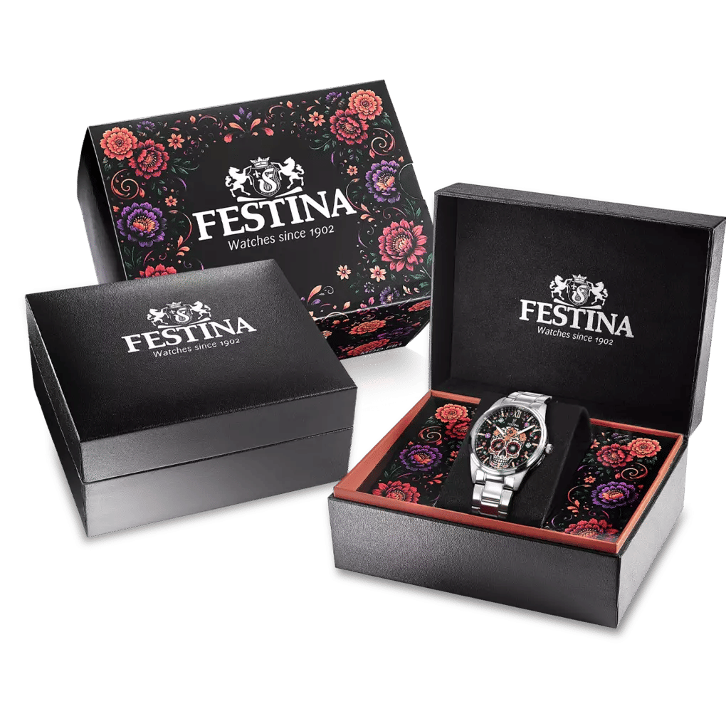 Festina Armbanduhr in dekorativer Geschenkbox mit zusätzlicher Außenverpackung