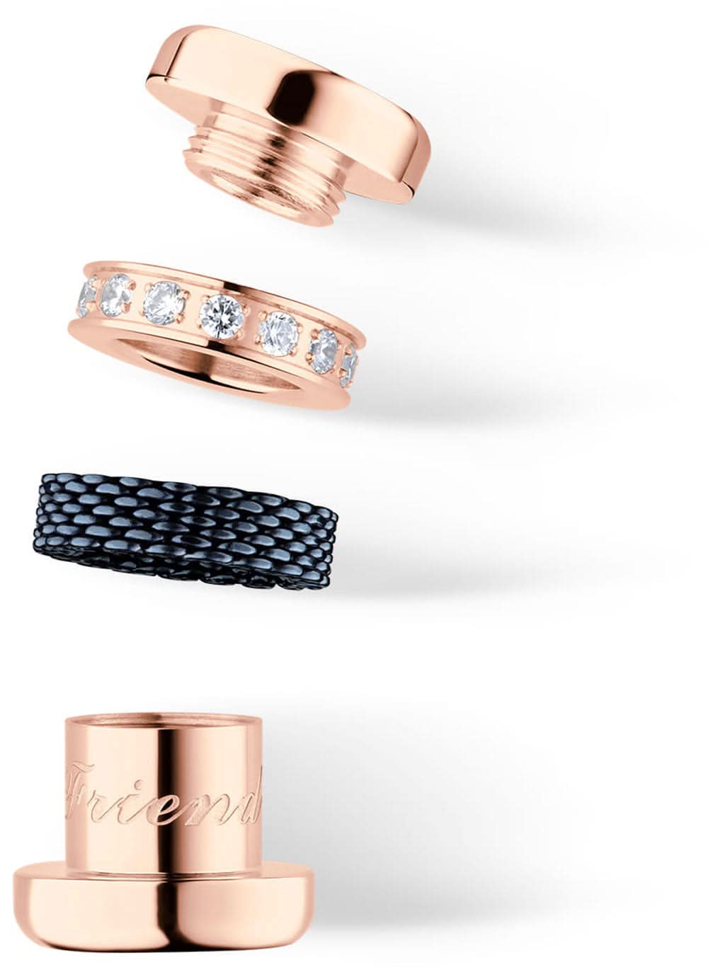Charm aus Edelstahl - Bering Jewelry Modell: Friends4Ever-4