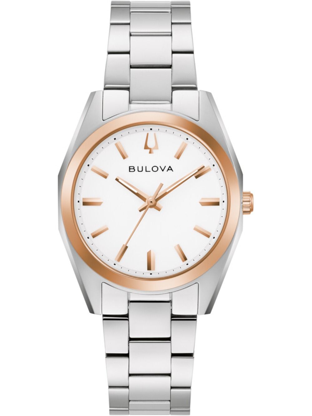 Bulova Surveyor 98L337 Damen Armbanduhr Weiß • Quarzwerk • Mineralglas