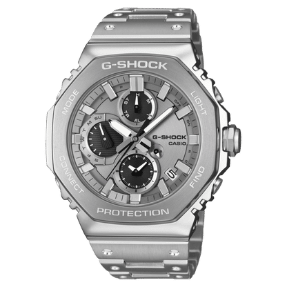 Casio G-Shock GMC-B2100ADS-1AER Herrenuhr Silber/Schwarz • Tough Solar • Bluetooth Smartphone-Link
