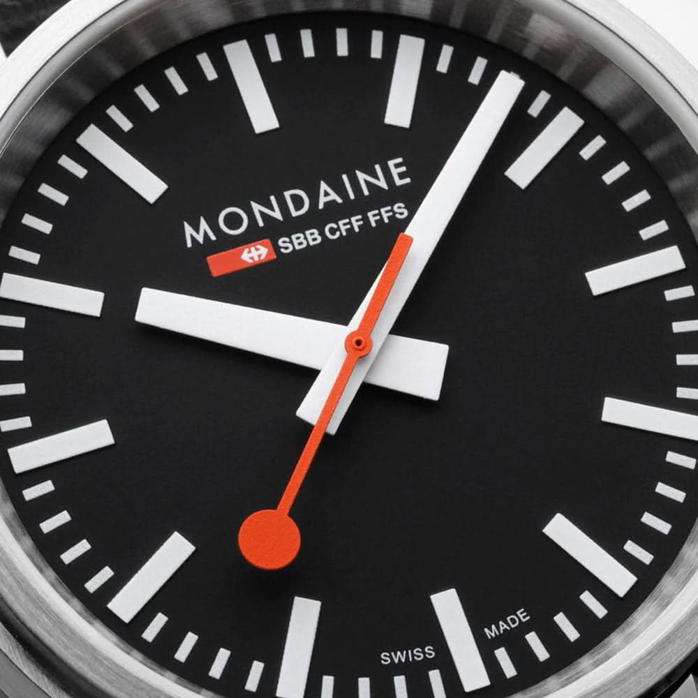 Mondaine stop2go MST.41020.LBV.2SE Unisex Watch • Swiss Quartz • Sapphire Glass